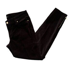 White House Black Market Skinny Fit Black Pants With Gold Zipper Detail …